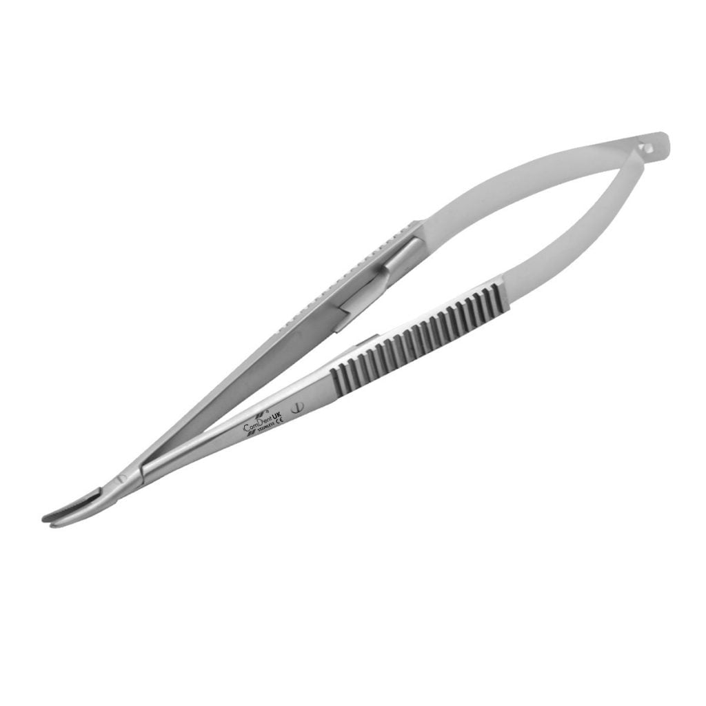 Castroveijo needle holder curved
